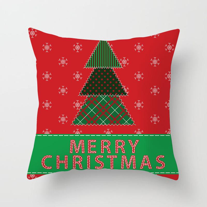 New Christmas Pillowcase Home Sofa Holiday Gift Decoration Pillow Cushion Cover