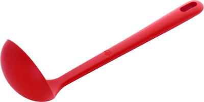 Ballarini Rosso Soup Ladle Dishwasher Safe Japanese - Silicone, Heat-Resistant, [Official Retailer] 28000-001