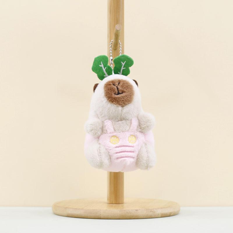 Adorable Capybara Plush Keychain Cute Soft Toy Bag Charm 12cm Stuffed Animal