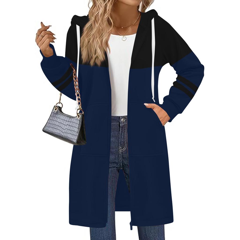 Women's Zip Up Hoodies Oversized Fleece Long Pullover Hooded Sweatshirts Casual Long Sleeve Fall Hoodie Jacket