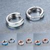 Classic Female Blue White Opal  Rose Gold Silver Color Wedding Earrings Dainty Bridal Round Hoop Earrings For Women
