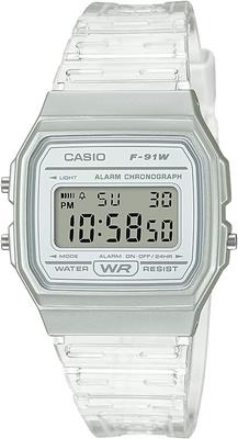 Orologio Digitale Quarzo Unisex Economico Casio Trasparente F-91WS-7 [Articolo]