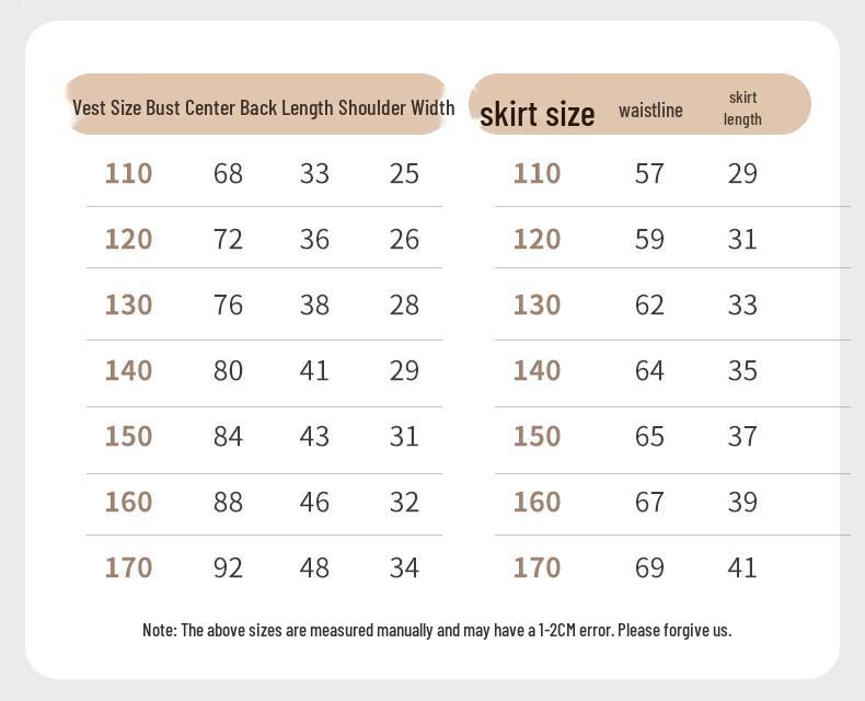 Girls' School Style Formal Suit Set