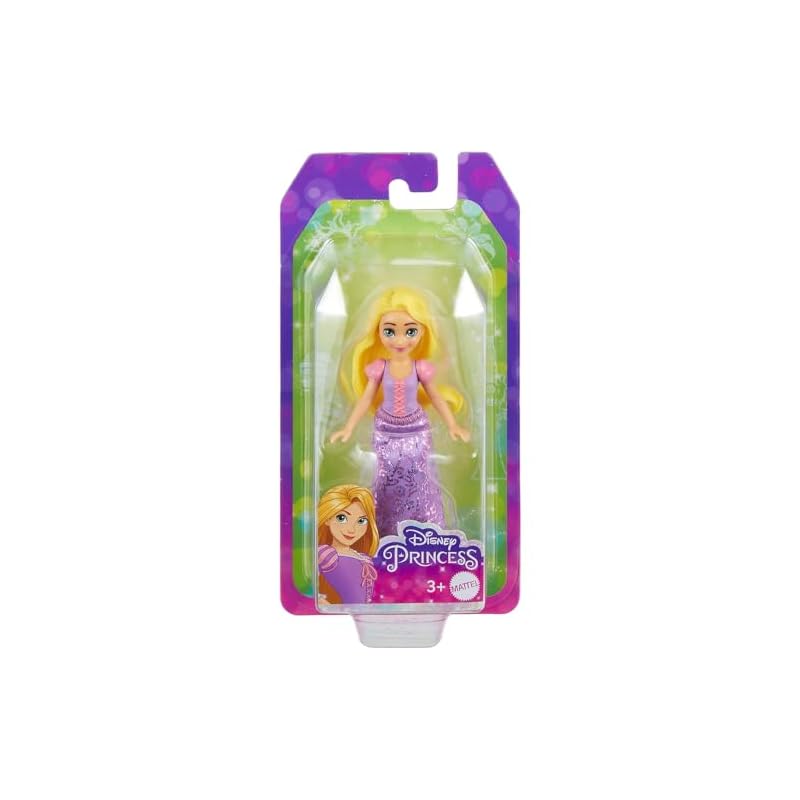 Mattel Princesa Disney Rapunzel (Mini Boneca) [Boneca de Vestir] [A partir de 3 anos] [Presente] HLW70