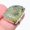 Prehnite Gemstone 925 Sterling Silver Jewelry Ring Size 7 C432