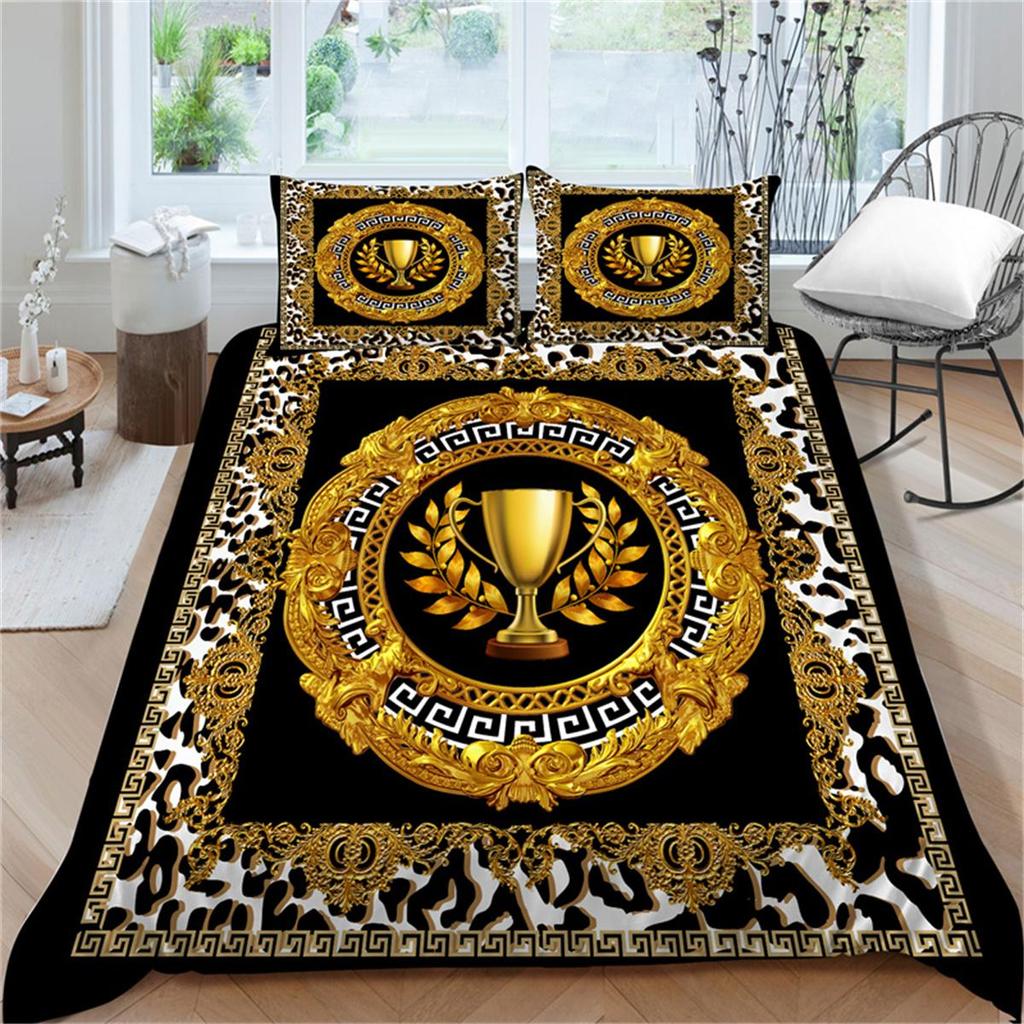 3D Luxury Style Bedding Suit High Quality Comforter Duvet Cover Quilt Covers Bedspread Bed Set Breathable Microfiber