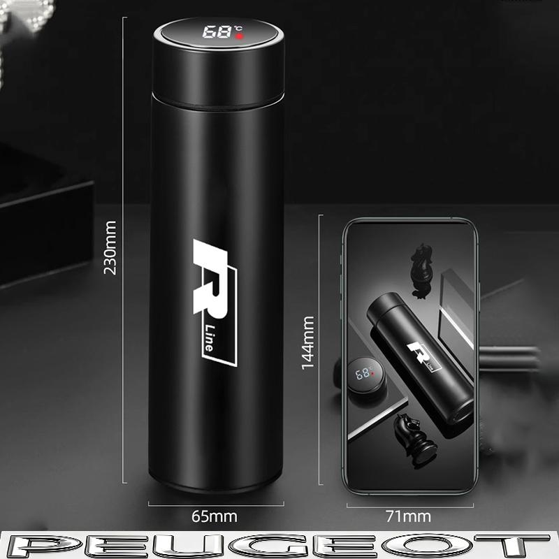 1Pcs 500ML Car Vacuum Cup 304 Stainless Steel Thermos Flask For VW Golf Tiguan T-Roc Polo Passat ID.4 T-Cross ID.3 Taigo ID.7