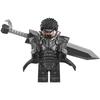 Warrior King Guts from Berserk: Third-Party Minifigure Building Block Weapon Magnetic Cape & Horse Compatible
