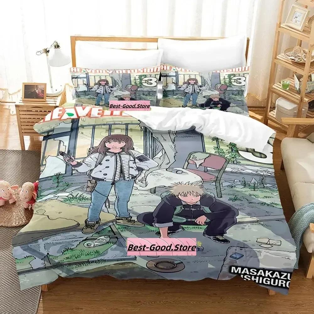 

Comforter Heavenly Delusion Bedding Set Single Twin Full Queen King Size Bed Set Adult Kid Bedroom Duvet Sets Anime Parure De Lit Bed Comforter (quilt)-EU Single(135*200cm)3pcs