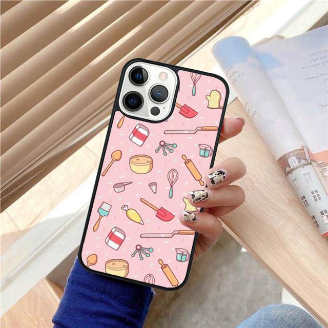 Love Baking Chef Knife Phone Case Back Cover for iPhone 17 Air 16 15 14 13 11 12 Pro Max Plus Shell Coque
