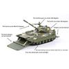 1/32 Scale Amphibious Tank Armored Vehicle Diecast Car Model Toy, Pull Back Toy Vehicle with Sound and Light for Kids Toddler Gift Collection