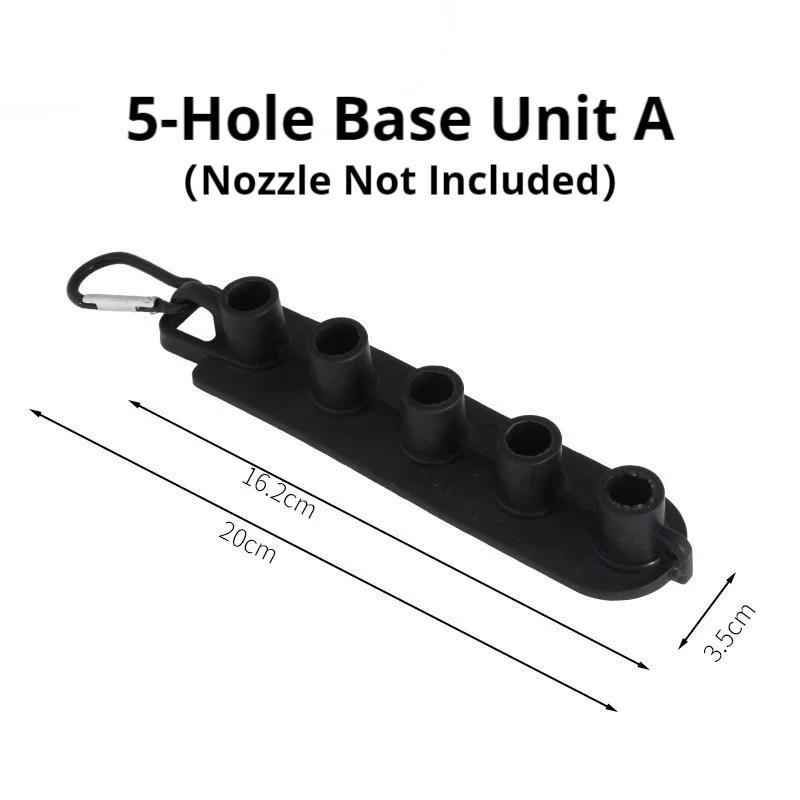 5/7Pcs Color-Coded Pressure Washer Nozzles Kit, 1/4" Quick Connect Spray Tips with Holder Base for Car Home Cleaning