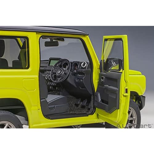 AUTOart 1/18 Scale Suzuki Jimny (JB64) Yellow with Black Roof, Finished Model, 78501