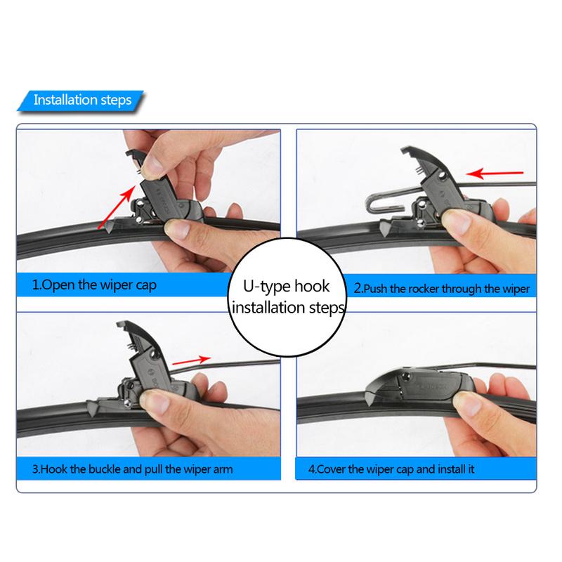 For Toyota Aurion XV40/XV50 2006-2017 Car Wiper Blade Front Wipers Fit U Hook Arm Windscreen Auto KAWOO Wiper Blades