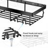 Moforoco 3-Pack Shower Caddy Basket Shelf with Soap Holder, No Drilling Traceless Adhesive Shower Wall Shelves, Rustproof Black Bathroom Shower