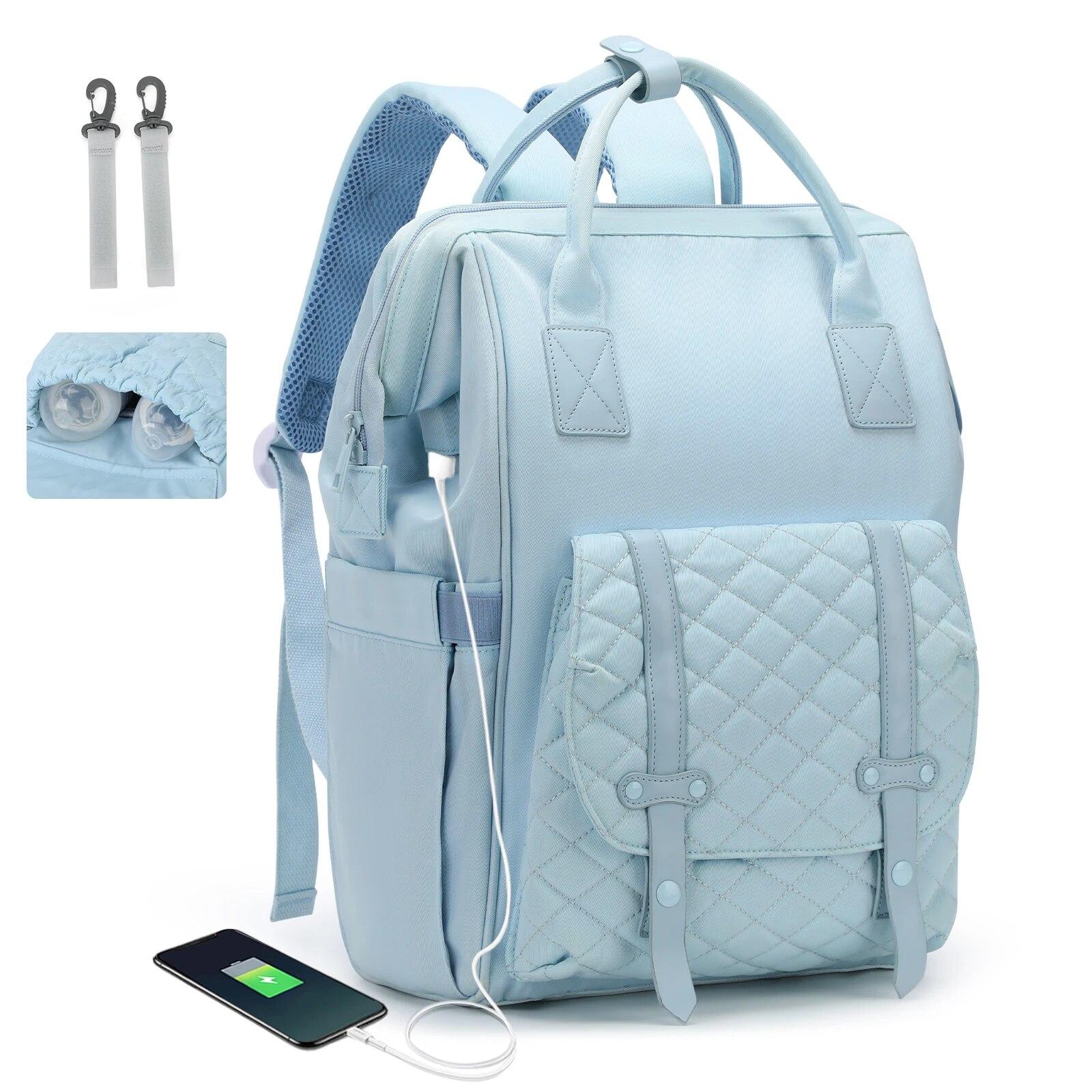 

Likros Сумка для подгузников Рюкзак Детская сумка Большая вместительная Многофункциональная сумка для детских подгузников Стильный дорожный детский рюкзак Рюкзак для подгузников