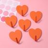 Heart-Shaped No-Drill Adhesive Hook for Kitchen, Bathroom, Door, Clothes, and Hat - Multi-functional and Seamless
