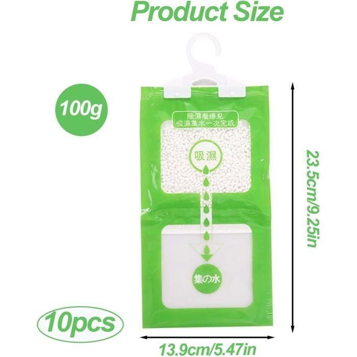 Dehumidifier - TRAHOO - 10 Pcs - Rapid Absorption - Environmentally Friendly - Removable Hooks