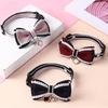 Cute Pet Girl Cat Dog Collar Adjustable Bow Bells Collar Cat Necklace Fashion Accessories Pet Puppy Kitten Pendant Supplies