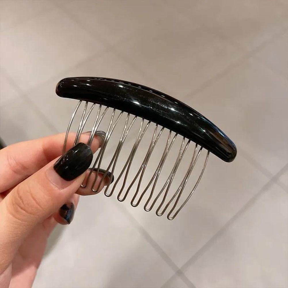 Side Clip Hair Comb Clip Candy Color Hair Clip Broken Hair Clip  Female Hair Accessories