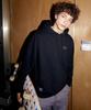 Basic Embroidery Hoodie (Black)