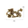12Pcs Chinese Zodiac Set Messing Figurine Vintage Desktop Ornament Tee Haustier Mini Statuen für