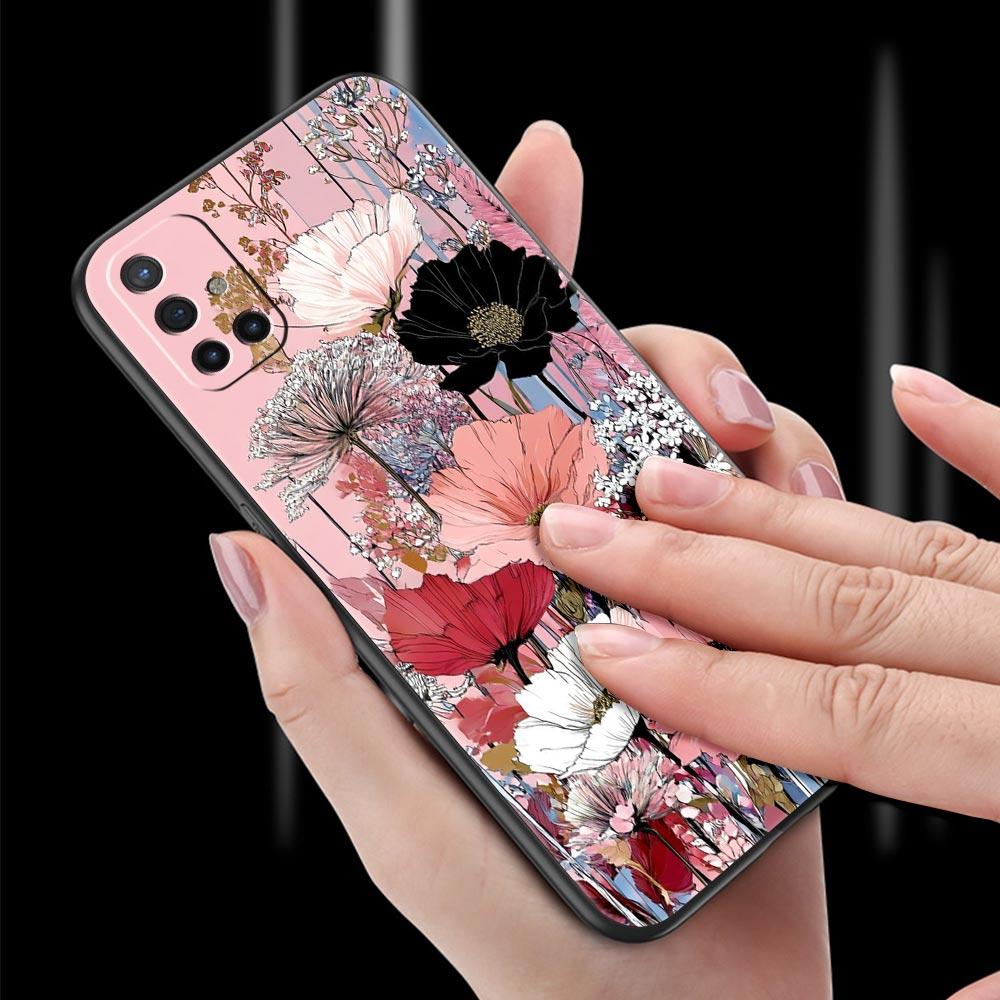 Abstract Plants Flower Phone Case For Oneplus 13R 13 12R 11 10T 10R Nord N100 N200 N10 10 9 9R 9RT CE 3 2 Z Pro Soft TPU Cover