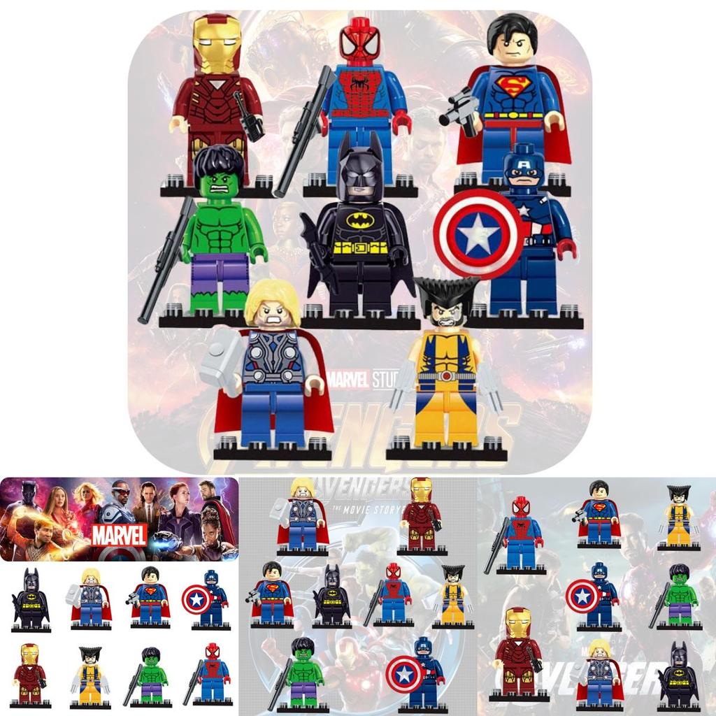 High-quality D818-898 Superhero Mini Particle Building Blocks Toy For Diy Assembly Abs Plastic Material 8 Colors Available