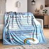 1pc To The Man I Love Blanket - Perfect Gift for Birthdays, Christmas & Halloween- Soft, Warm & Versatile Yy250909162
