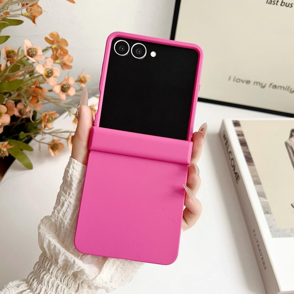 For Samsung Z Flip 6 Case Solid Color Matte Ultra Thin Hinge Shockproof Hard PC For Samsung Galaxy ZFlip7 Flip6 5 4 3 5G Cover