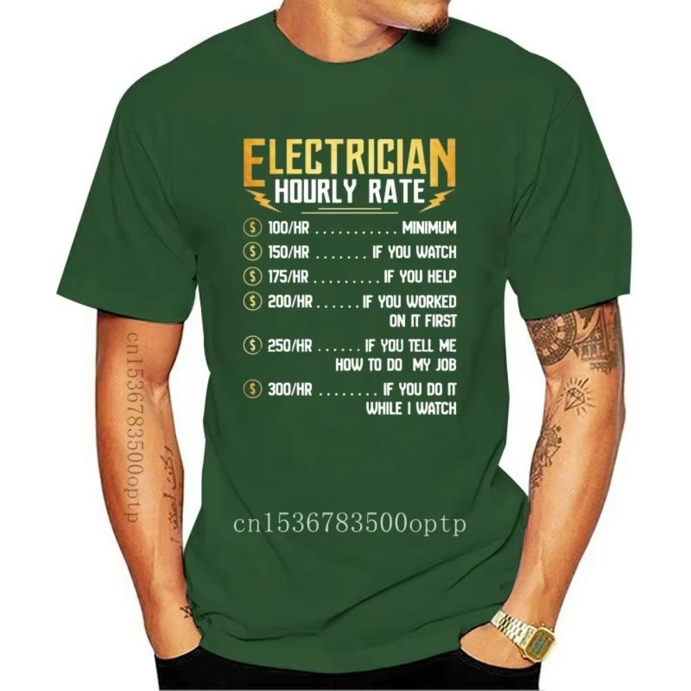 New Electrician Hourly Rate Back Version2 T-Shirts