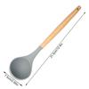Silicone Kitchenware Wooden Handle Handheld Safe Non-stick Anti-rust Washable Cookware Indoor Restaurant Cooking Tool