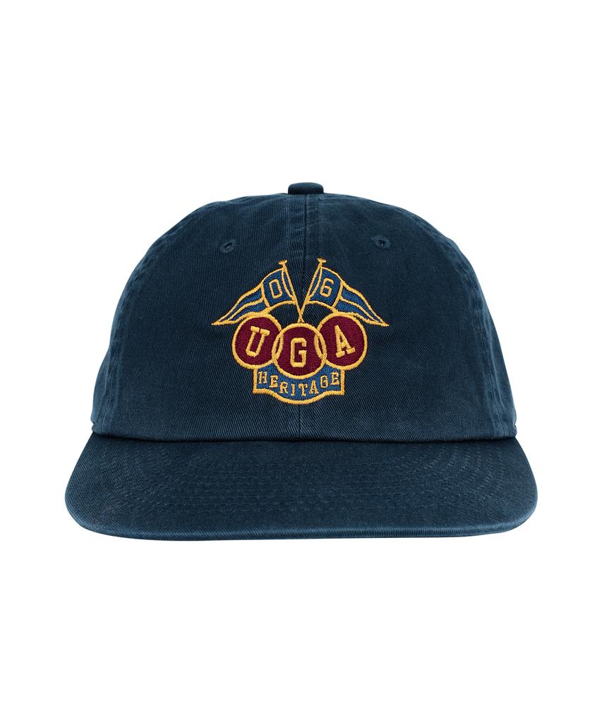 Yunibeoseugameonteu Ug Heritage Emblem Washed Cap_Navy