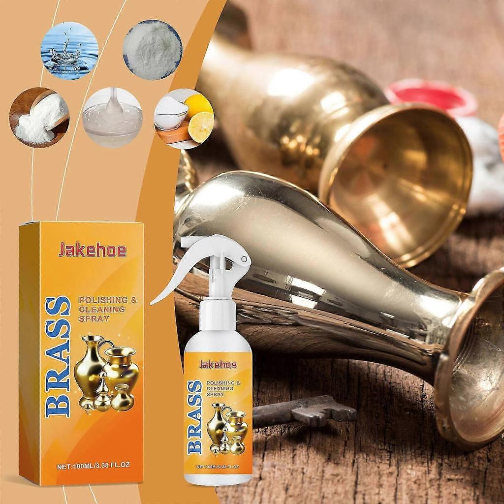 Brass Polishing Cleaning Spray Decontamination Polishing Bright Gentle Maintenance Brass Car