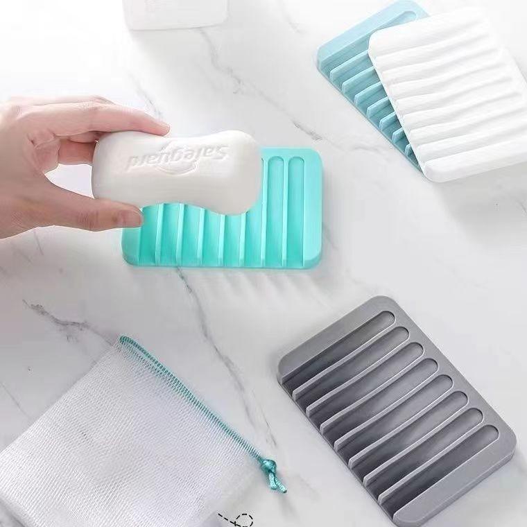 Rutschfester Seifenhalter und Abtropfmatte aus Silikon für Badezimmerarmatur