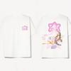 Famous Spanish Top Fashion Brand Bershka Tee Emilia Mernes Print Short Sleeve Women T-shirts Cotton Oversized Y2k Female Clothes