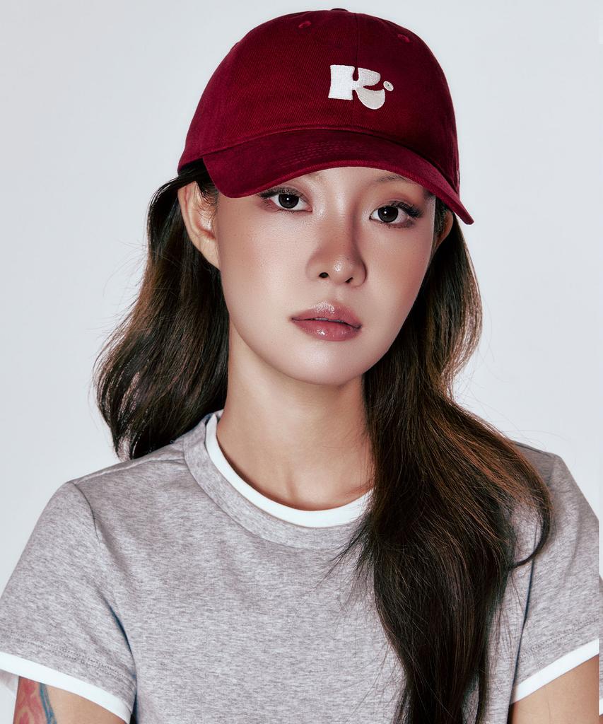 Seutillouki Monogram Ball Cap_Burgundy