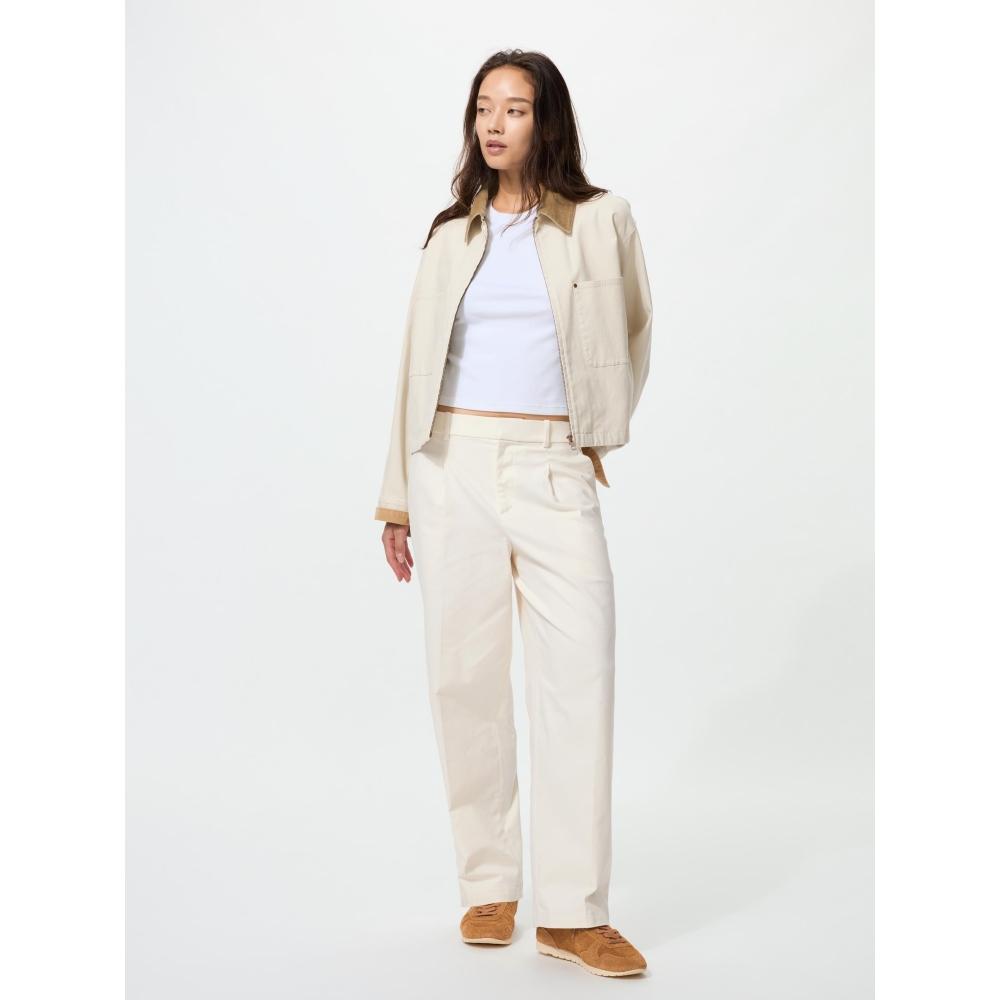Uniqlo Japan Cotton Tuck Wide Pants