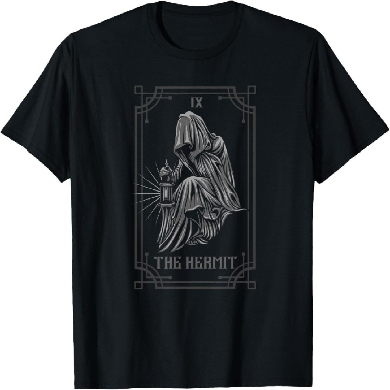 Hermit Tarot Card Gothic Tarot Fortune Teller Occult T-Shirt XXXXXL разноцветный