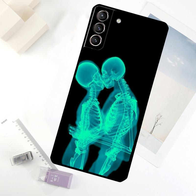 Xray Art Aesthetic Skull Phone Case For Samsung Galaxy S25 S26 Ultra S20 S21 S22 S23 S24 Ultra S10 Plus S25 FE Cover