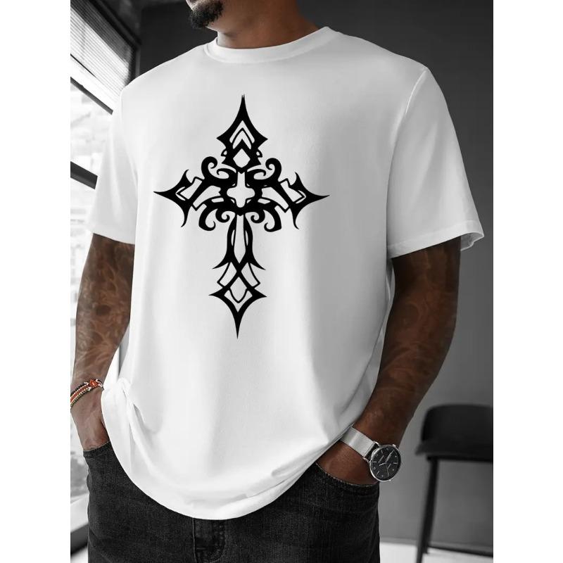 

European sizes Men s Casual Summer T-Shirt Short Sleeve Fashion Simple Street Style European and American Fashion Couple 4XL білий