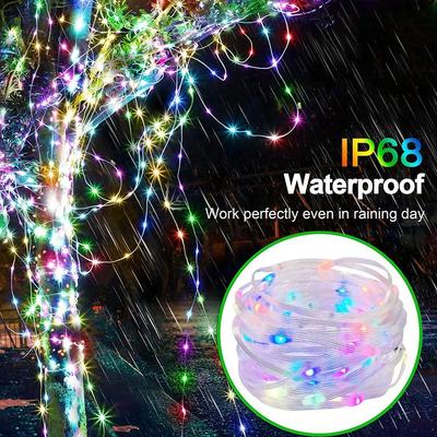 Tuya Smart WiFi Fairy Lights: Colorful LED String Lights for Christmas, Holidays, and Parties.