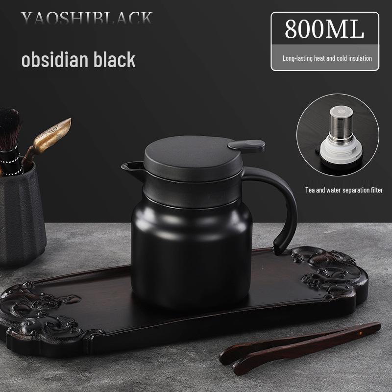 Large Capacity Smart Insulated Tea Brewer - 304 Stainless Steel Stewing Pot for Home or Office Use