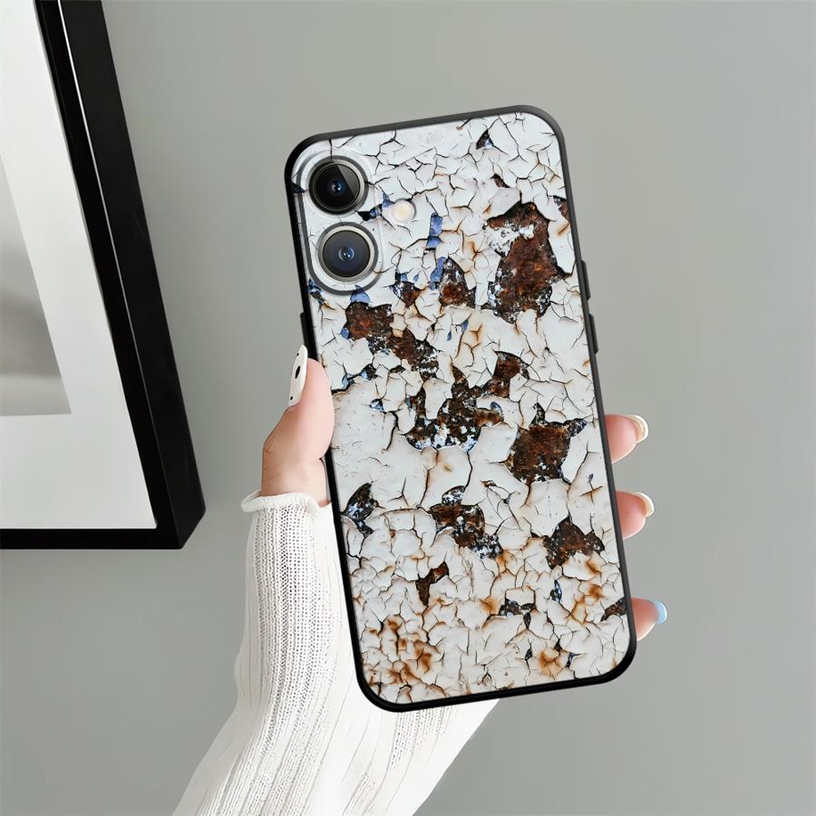 Funda Phone Cover Case for iPhone 13 Mini 12 7 8 14 17Air 15 Plus 11 X XS XR 17 16 Pro Max SE Retro Rust