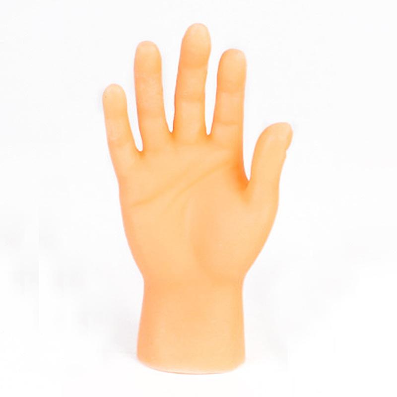 

1Pcs Simulation Little Hands Funny Mini Hands Foot Finger Sleeve Silicone Hand Puppet Novel Prank Finger Toys Tease Cat Props