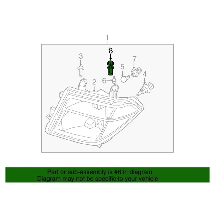 2Pcs Vehicle Specific Light Socket Adapters 26240-9M400 Weather Resistant Components Lamp Light Socket