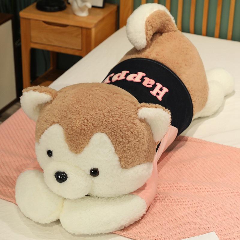 Large Couple Husky Doll Plush Toy Dog Doll Girl Sleeping Soothing Pillow Muppet Doll