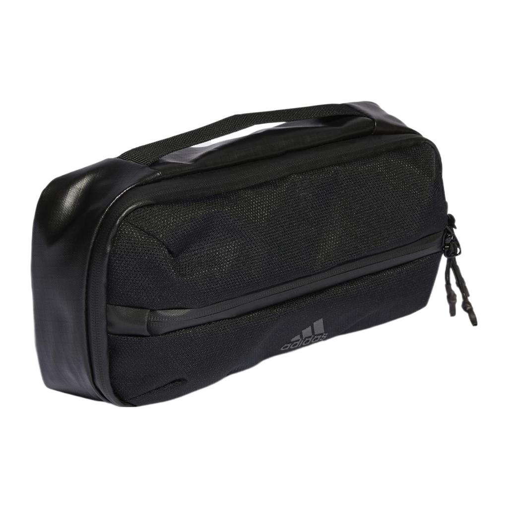 New Adidas Polyester Fanny Pack, Shoulder Bag, Crossbody Bag Regular Unisex Black & Gray & Reflective Silver IB2675