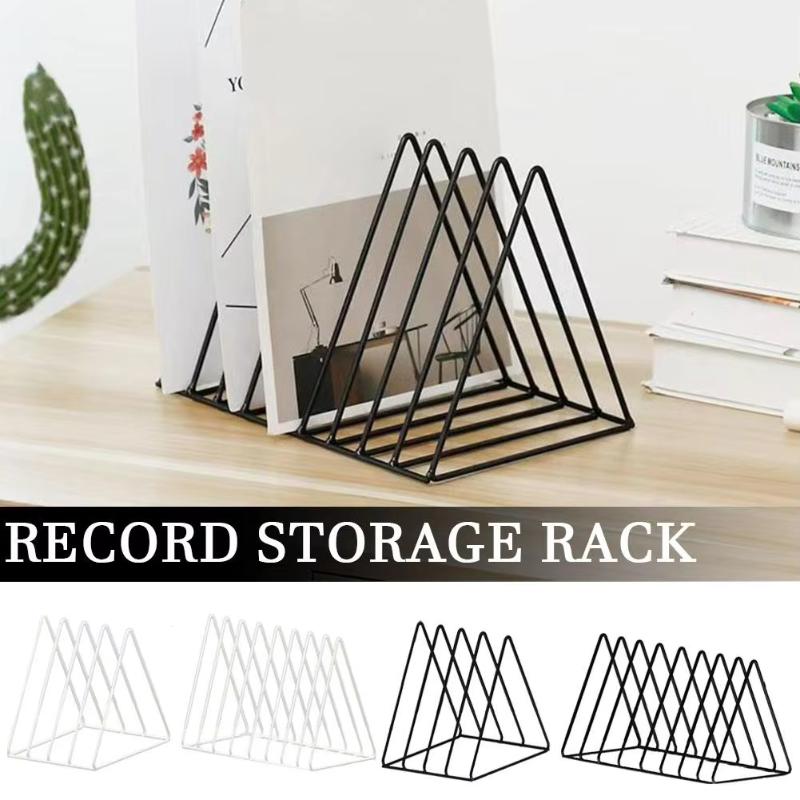 1Pcs Multifunctional Vertical European Art Collection Album Display Rack 5/9 Grids Storage Rack For Vinyl Records Magazine