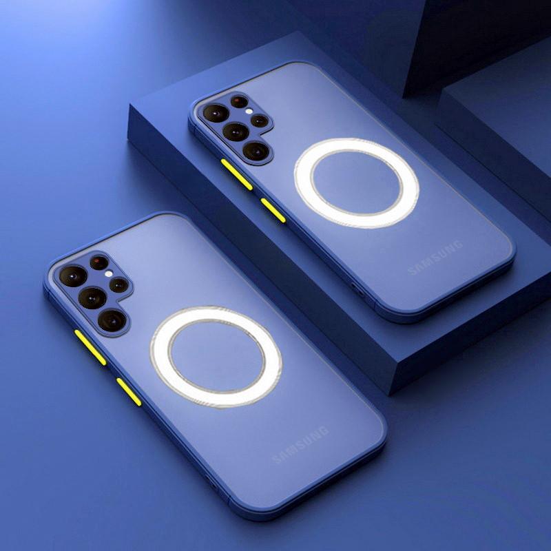 Magsafe Stoßfeste Hüllen Für Samsung Galaxy A35 A52 S A25 A57 A34 A54 A37 A17 A07 A56 A36 A26 A16 A55 5G Magnetische Ladehülle
